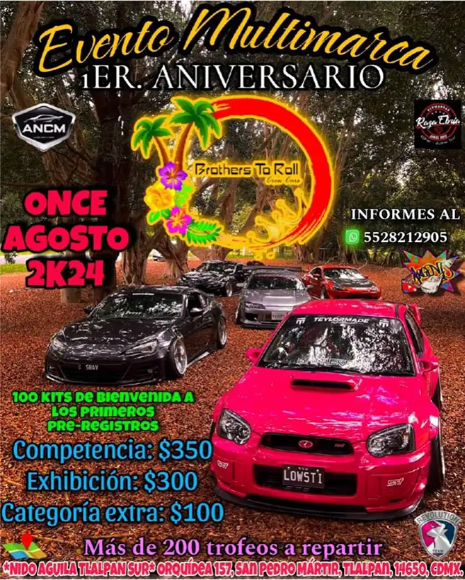 eventos autos modificados mexico agosto 2024