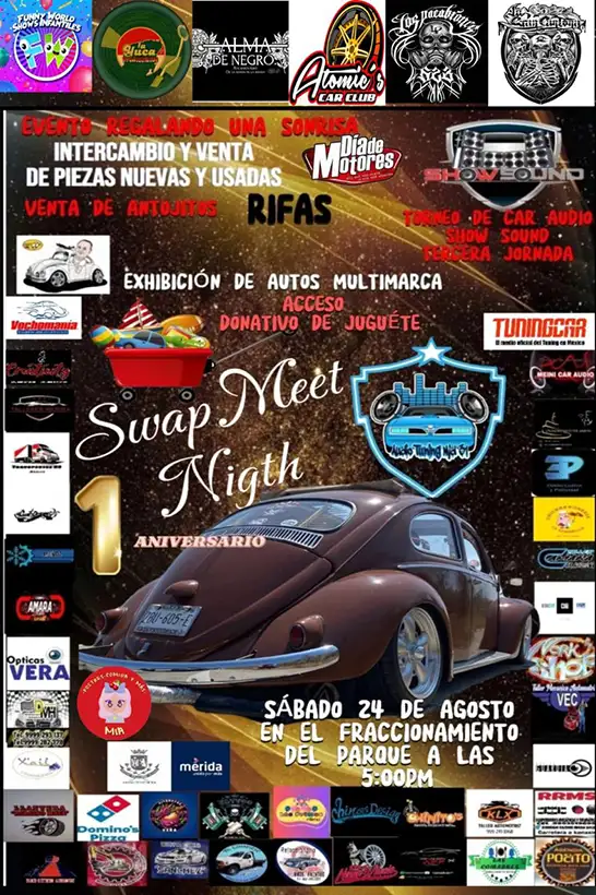 swap meet night merida fecha información lugar