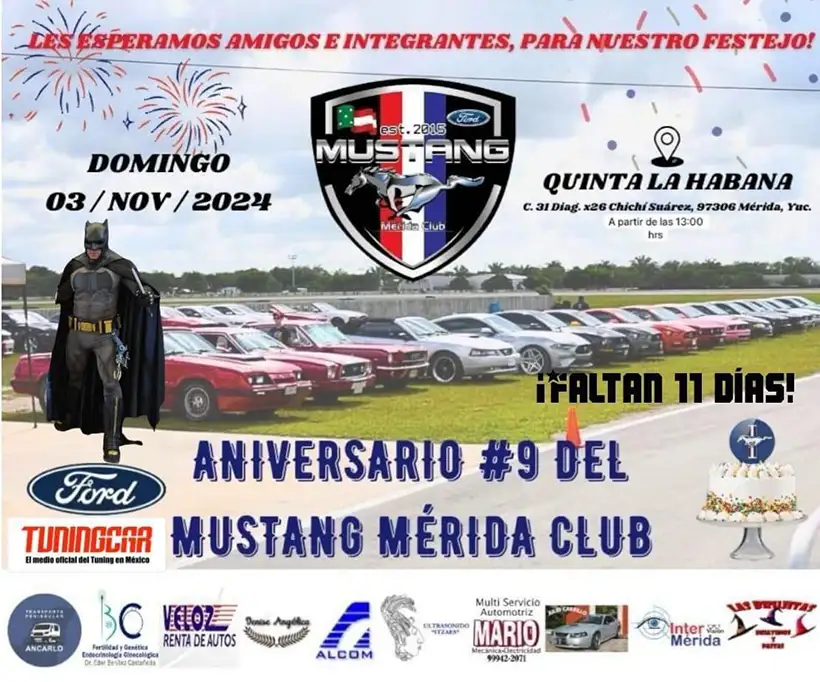 Aniversario Mustang Mérida Club 