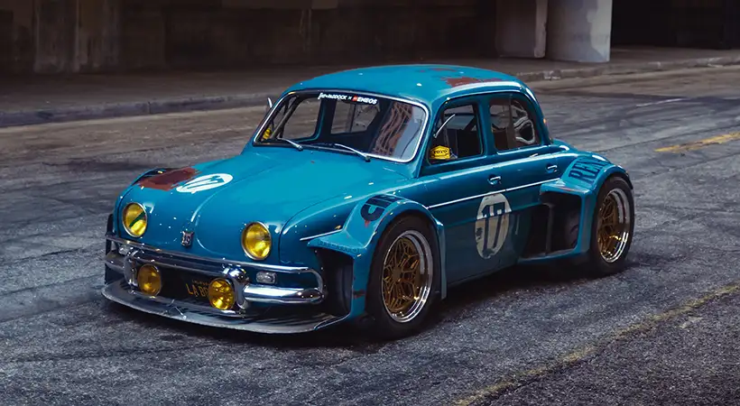 1960 renault dauphine pit paddock la brute eneos 