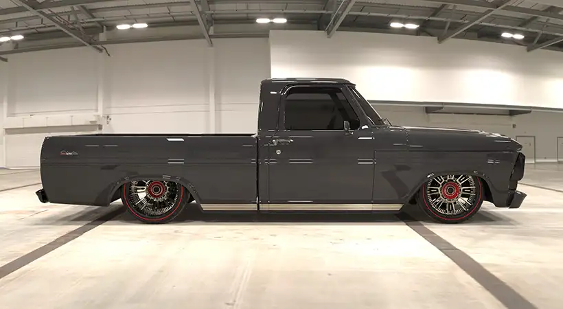 ford f-100 1969 solomon lunger for performance sema show