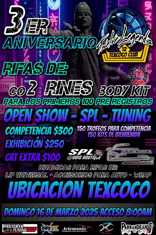 eventos autos modificados mexico marzo 2025